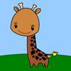 Раскраска: жирафик (Giraffe Coloring)