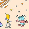 Раскраска: Робот и пришелец (Robot and alien coloring)