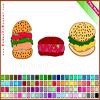 Раскраска: Бургеры (Burger Coloring)