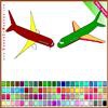 Раскраска: Самолеты (Aeroplane Coloring)