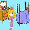 Раскраска: Спальная комната Люси (Lucy in the bedroom coloring)