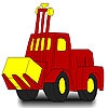 Раскраска: Трактор (Big red tractor coloring)
