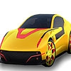 Раскраска: Спортивная машина (Gorgeous red car coloring)