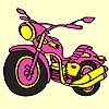 Раскраска: Большой мотоцикл (Big express motorbike coloring)