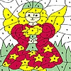 Раскраска: Маленькая фея (Little fairy girl coloring)
