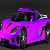 Пятнашки: Спорткар (Fast purple car slide puzzle)
