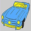 Раскраска: Ретро кабриолет (Oldest  open top car coloring)
