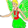 Раскраска: Фея (Flying Fairy Coloring)