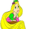 Раскраска: Рапунцель (Princess Has a Long Hair Coloring)