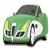 Раскраска: Дорогой авто (Green fabulous car coloring)