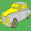 Раскраска: Старый авто (Big historical classic car coloring)