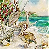 Пятнашки: Пеликаны (Pelicans on the island slide puzzle)