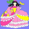 Раскраска: Принцесса (Princess at the  masquerade coloring)