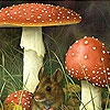 Пятнашки: Мышка и мухомор (Mouse and mushrooms slide puzzle)