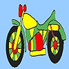 Раскраска: Мотоцикл (Fast colorful motorbike coloring)