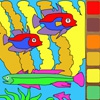 Раскраска: Рыбки (Coloring beautiful animals online)