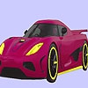 Раскраска: Тачка (Claret red faster car coloring)