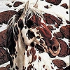 Пятнашки: Лошадь (Snow and horse slide puzzle)