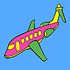 Раскраска: Самолет (Spider airplane coloring)