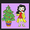 Раскраска: Джейн и Рождественская елка (Christmas tree and jane coloring)