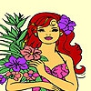 Раскраска: Флорист (Florist girl coloring)