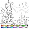 Раскраска: Монстр под луной (Moonlight monster coloring)