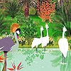 Пазл: Дивные птицы (Fabulous birds in the river puzzle)