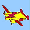 Раскраска: Самолет 2 (Red concept aircraft coloring)