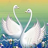 Пазл: Прекрасные лебеди (Elegant lake swans puzzle)
