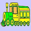 Раскраска: Ретро поезд (Historic fast train coloring)