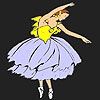 Раскраска: Бесподобная балерина (Amazing ballerina coloring)