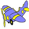 Раскраска: Самолет (Falling aircraft coloring)