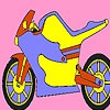 Раскраска: Мотоцикл (Metal motorbike coloring)