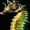 Пятнашки: Морской конёк (Lonely sea horse slide puzzle)