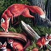 Пазл: Лисички (Homeless foxes puzzle)