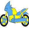 Раскраска: Мотоцикл (Nice recent motorbike coloring)