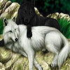 Пятнашки: Волки (Black and white love slide puzzle)