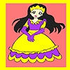 Раскраска: Принцесса (Happy princess coloring)
