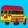 Раскраска: Школьный автобус (School bus parking coloring)