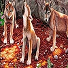 Пазл: Лисички (Fox cubs in the woods puzzle)