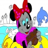 Раскраска: Минни Маус (Minnie Mouse Online Coloring Game)