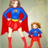 Одевалка: Супер Мама и Малышка (Super Mom and Kid Dress Up)