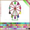 Раскраска: Колесо обозрения (Ferris wheel Coloring)