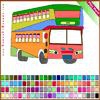 Раскраска: Двухэтажный автобус (Double Decker Bus Coloring)