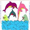 Раскраска: Дельфины (Dolphin Coloring)