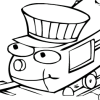 Раскраска: Паровозик 2 (Train Coloring book 2)