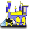 Раскраска: Паровозик 3 (Fast locomotive coloring)