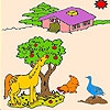 Раскраска: Животные на ферме. (Animals on the farm coloring)