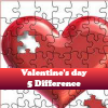Поиск отличий: День Св.Валентина (Valentine's day 5 Difference)