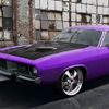 Пазл: Пурпурный авто (free jigsaw purple car)